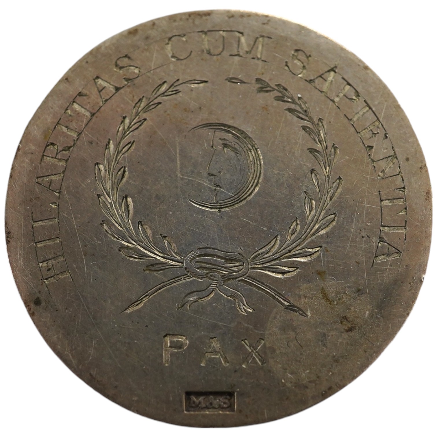 A William IV silver members token O.M.M.C, 1832